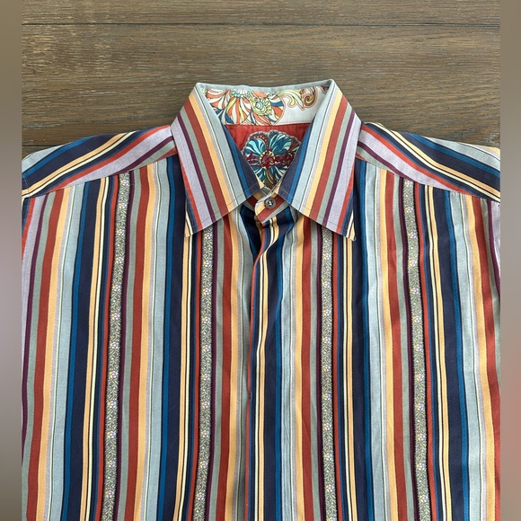 Robert Graham Short Sleeve Button Up Shirt Size XL Gently Worn - Picture 1 of 6
